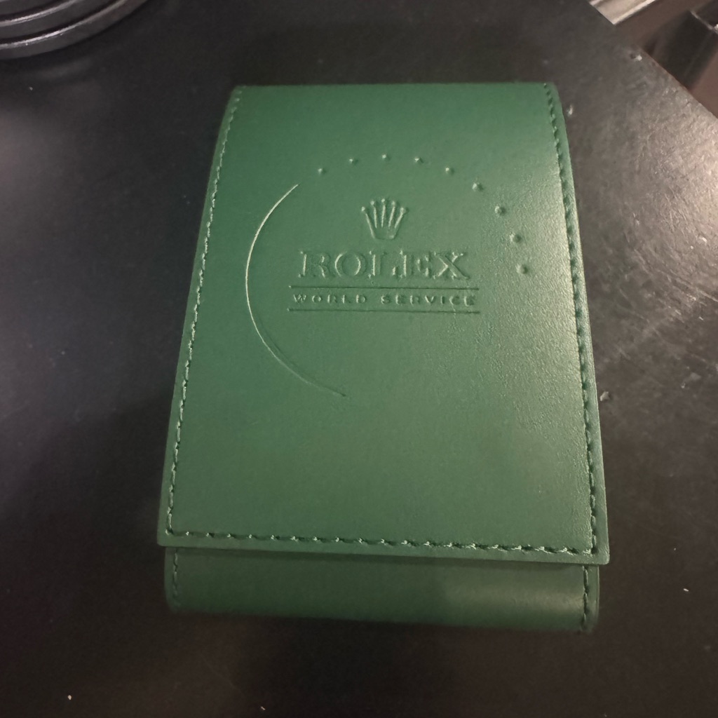Rolex Green Leather Watch Case